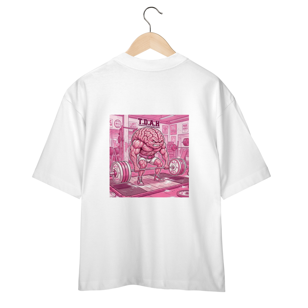 Camiseta Oversized "T.D.A.H" cor branco