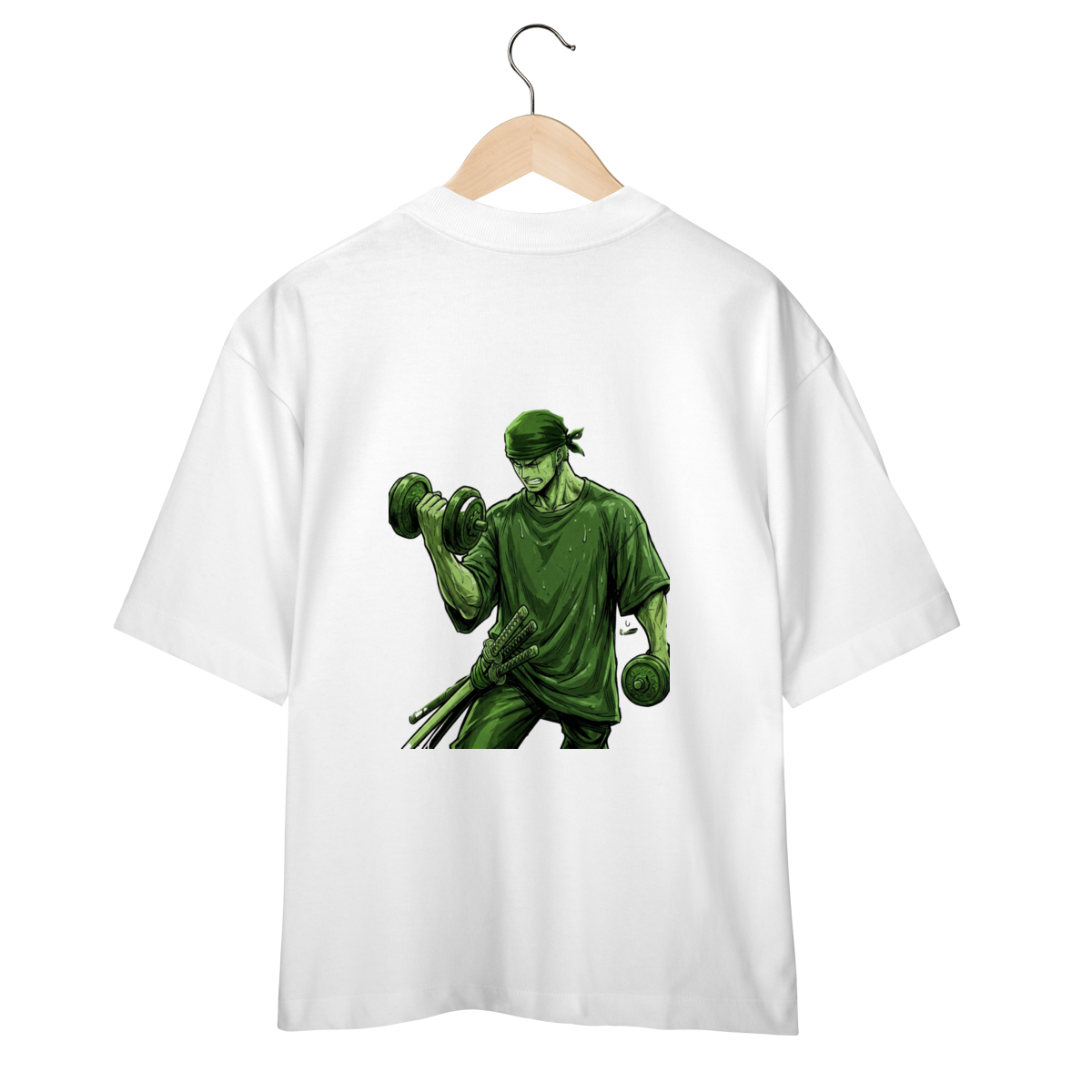 Camiseta Oversized "Zoro" cor branco
