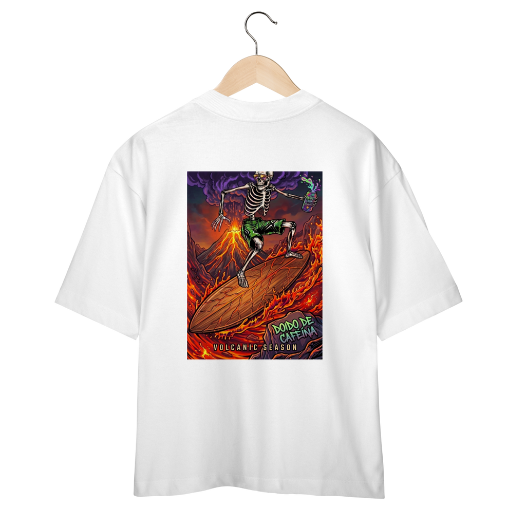 Camiseta Oversized - Surf(Doido de Caféina)