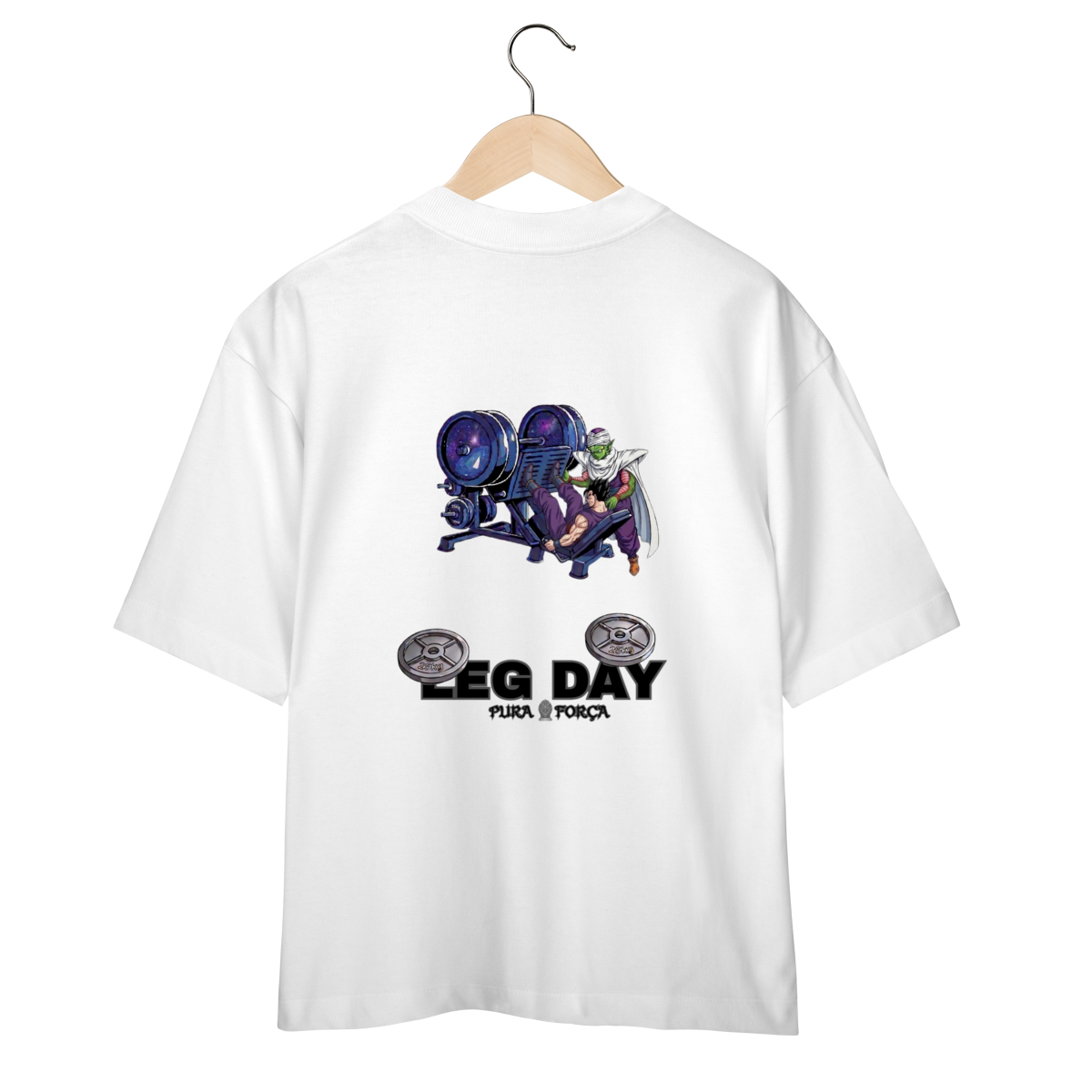 Camiseta Oversized Gohan e Piccolo - Led Day
