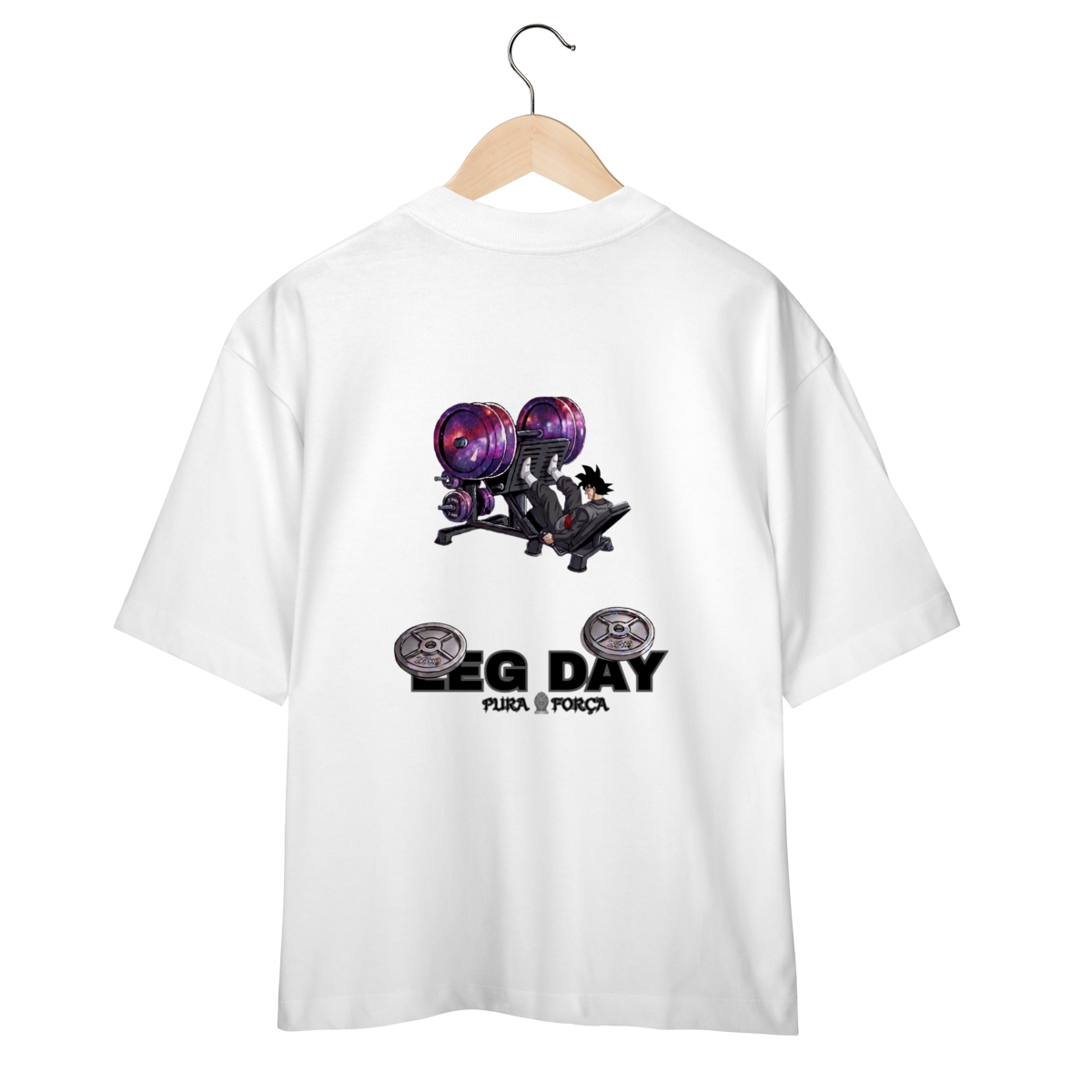 Camiseta Oversized Goku black - Leg Day
