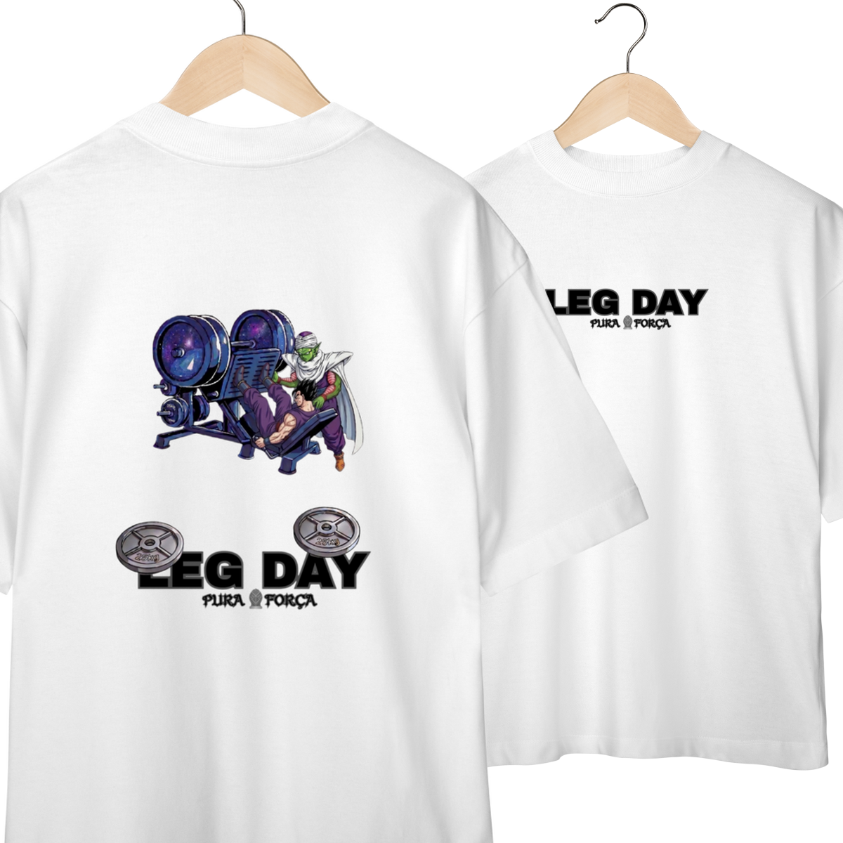 Camiseta Oversized Gohan e Piccolo - Led Day