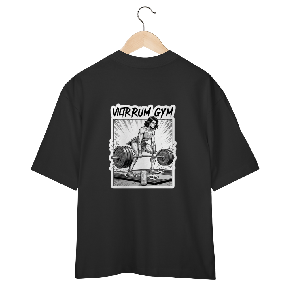 Camiseta Oversized "Viltrum gym" cor preto
