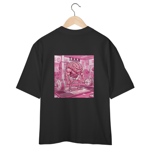 Camiseta Oversized "T.D.A.H" cor preto