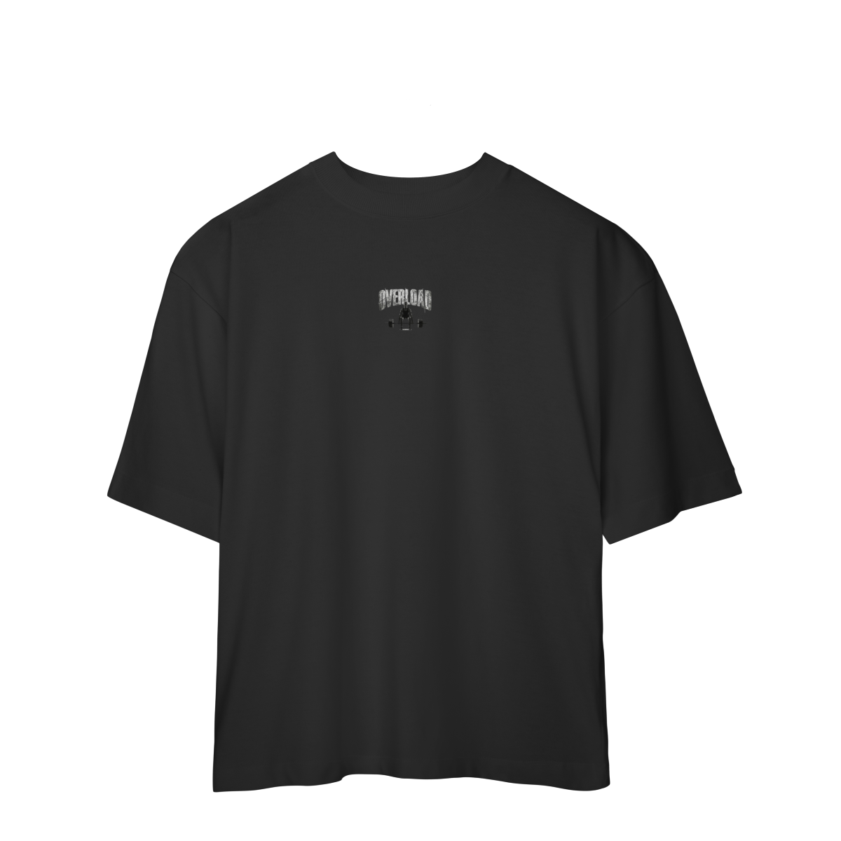 Camiseta Oversized "Todos Somos Overload" Cor Preto