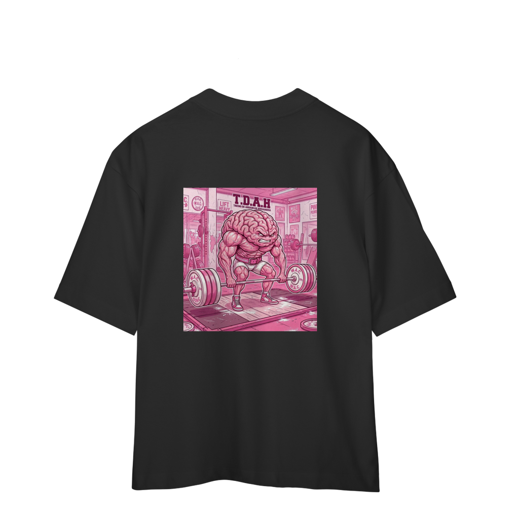 Camiseta Oversized "T.D.A.H" cor preto