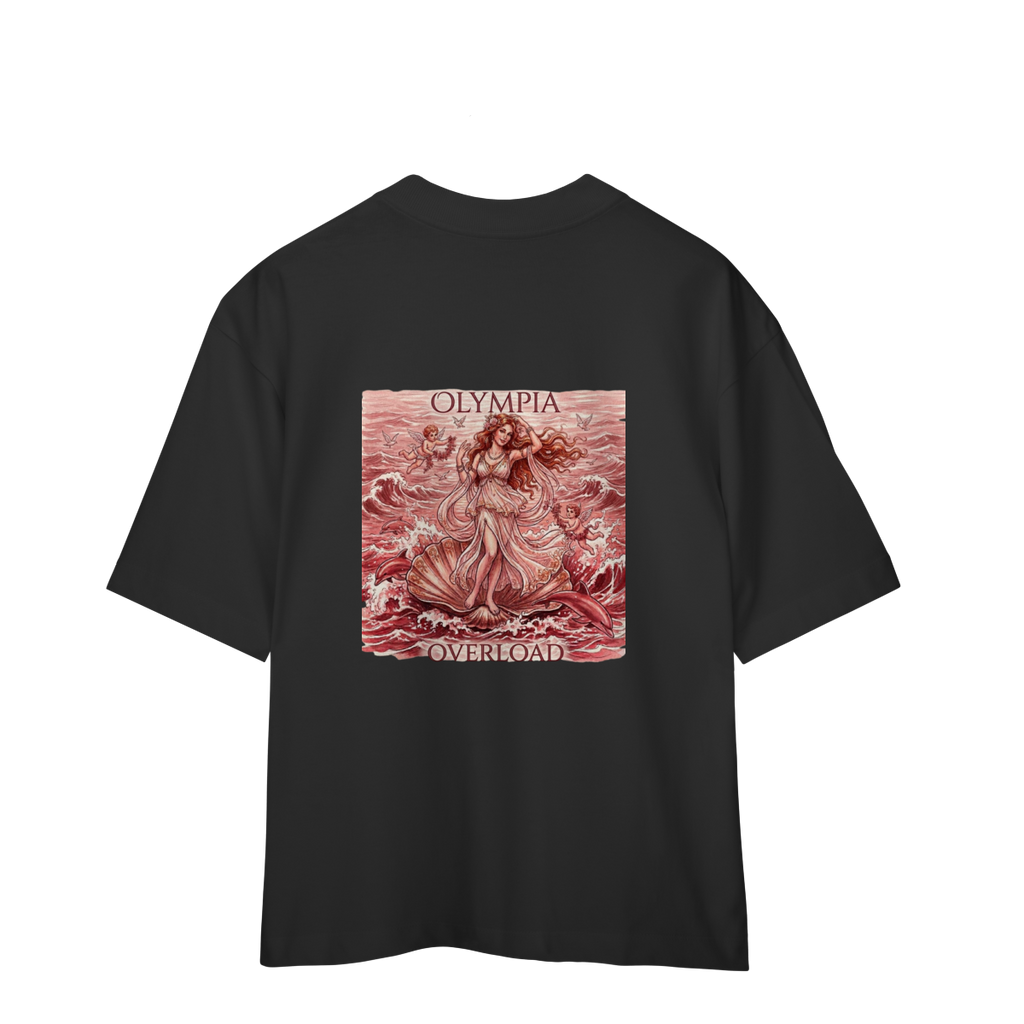 Camiseta Oversized "Afrodite OLYMPIA" cor preto