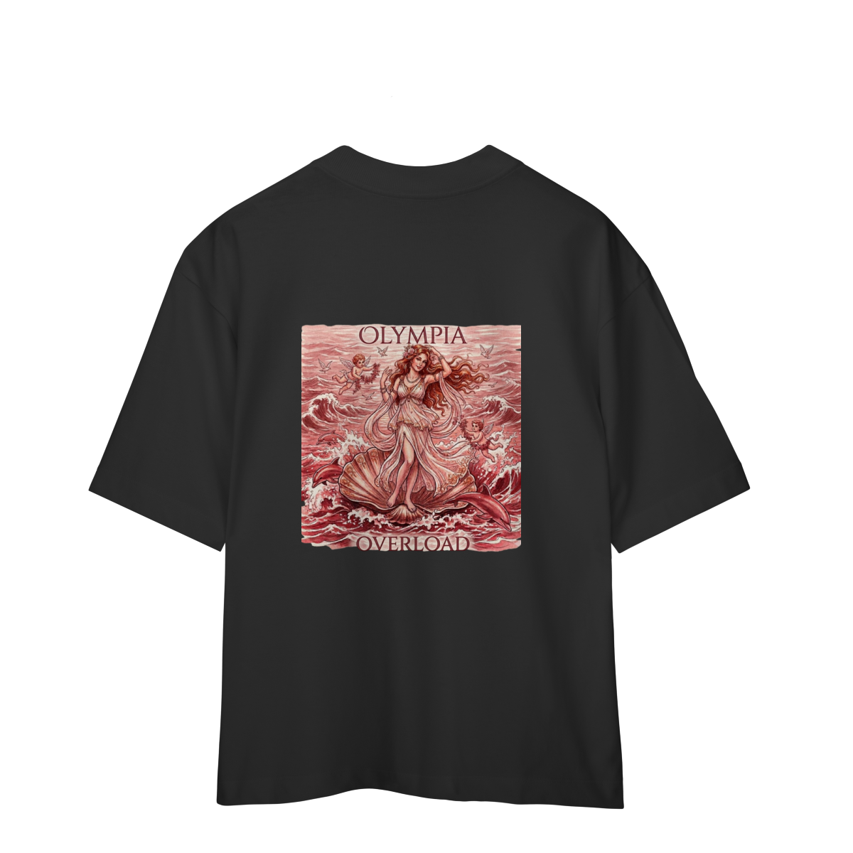Camiseta Oversized "Afrodite OLYMPIA" cor preto