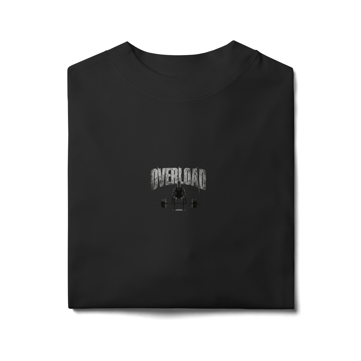Camiseta Oversized "Todos Somos Overload" Cor Preto