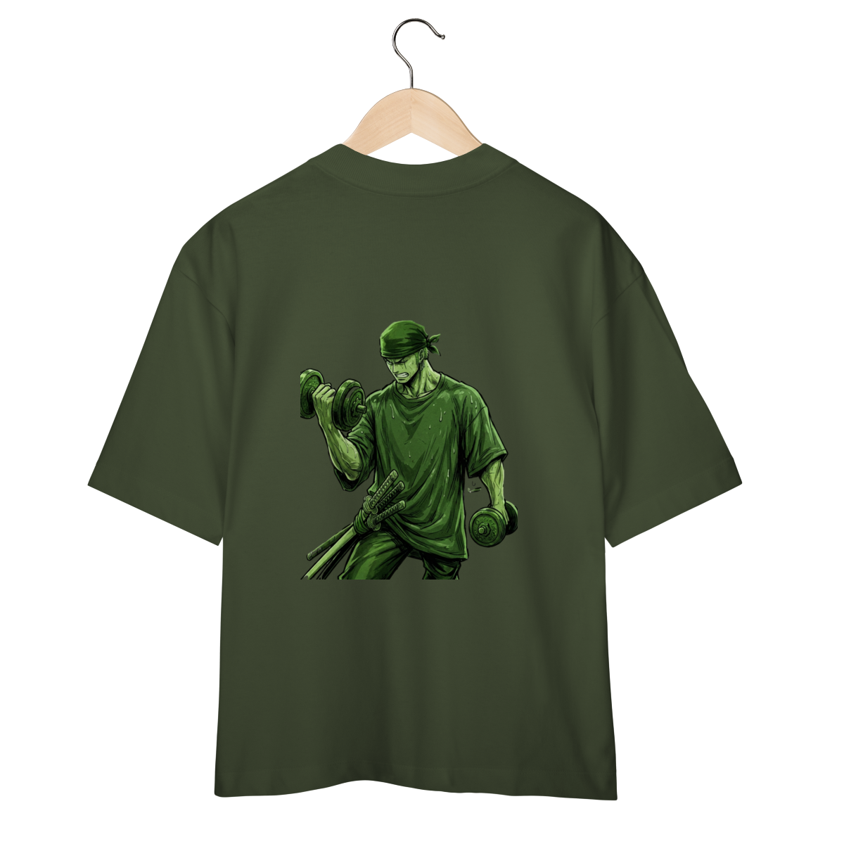 Camiseta Oversized "Zoro" cor verde