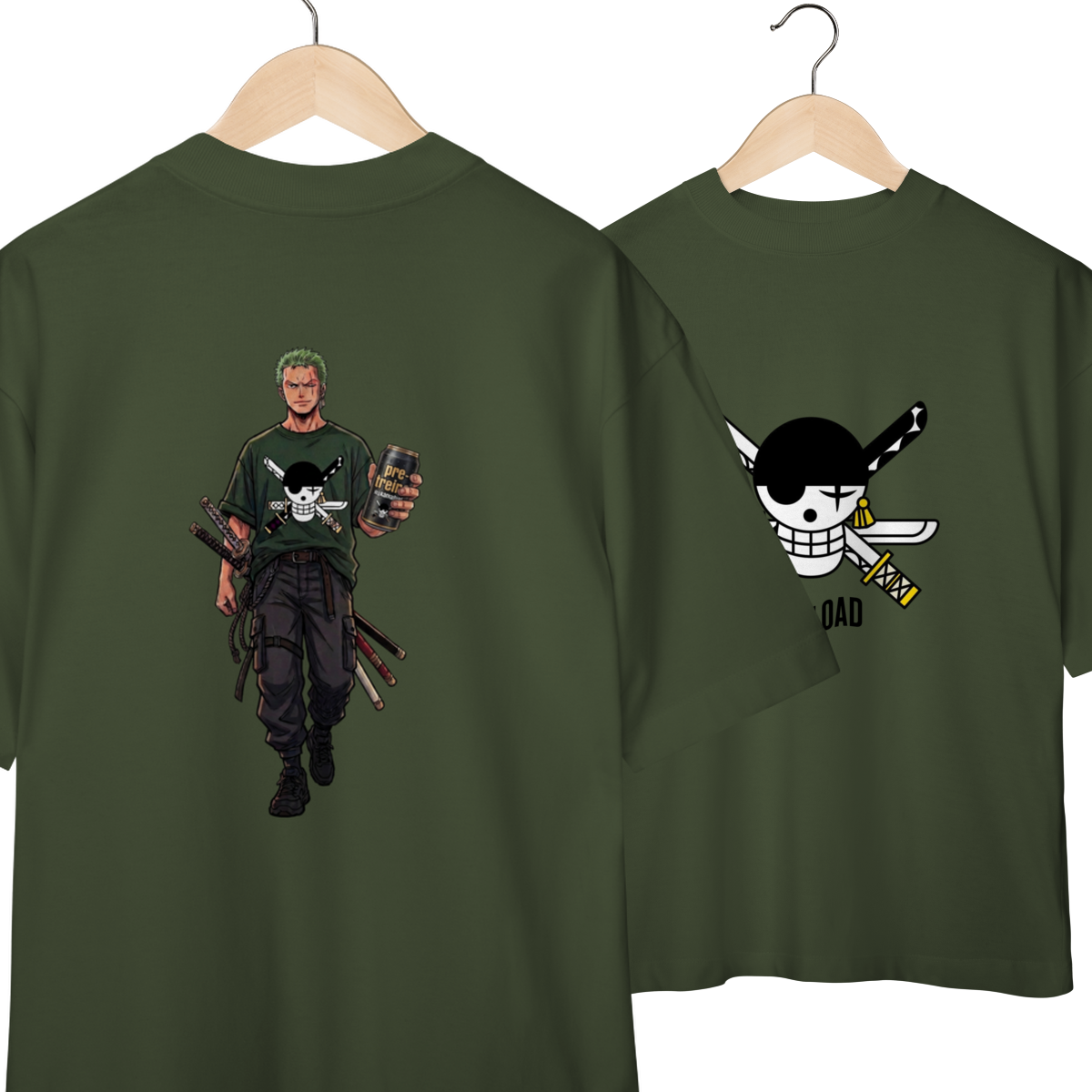 Camiseta Oversized zoro - edit nakamafuel