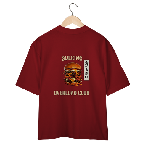 Camiseta Oversized "Bulking" cor vinho