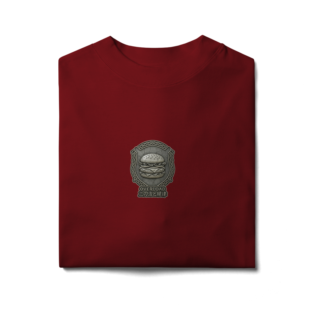 Camiseta Oversized "Bulking" cor vinho